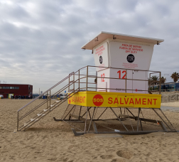 Look-out point on the beach