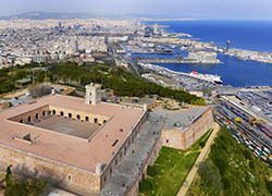 Vista del Castell de Montjuïc