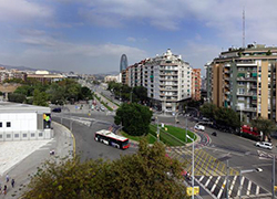 View of the Meridiana avenue