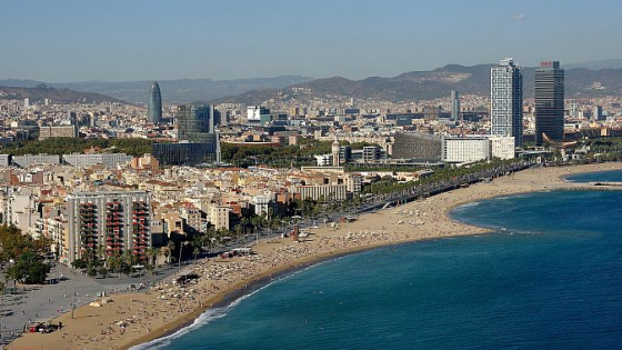 Vista panoràmica del litoral de Barcelona