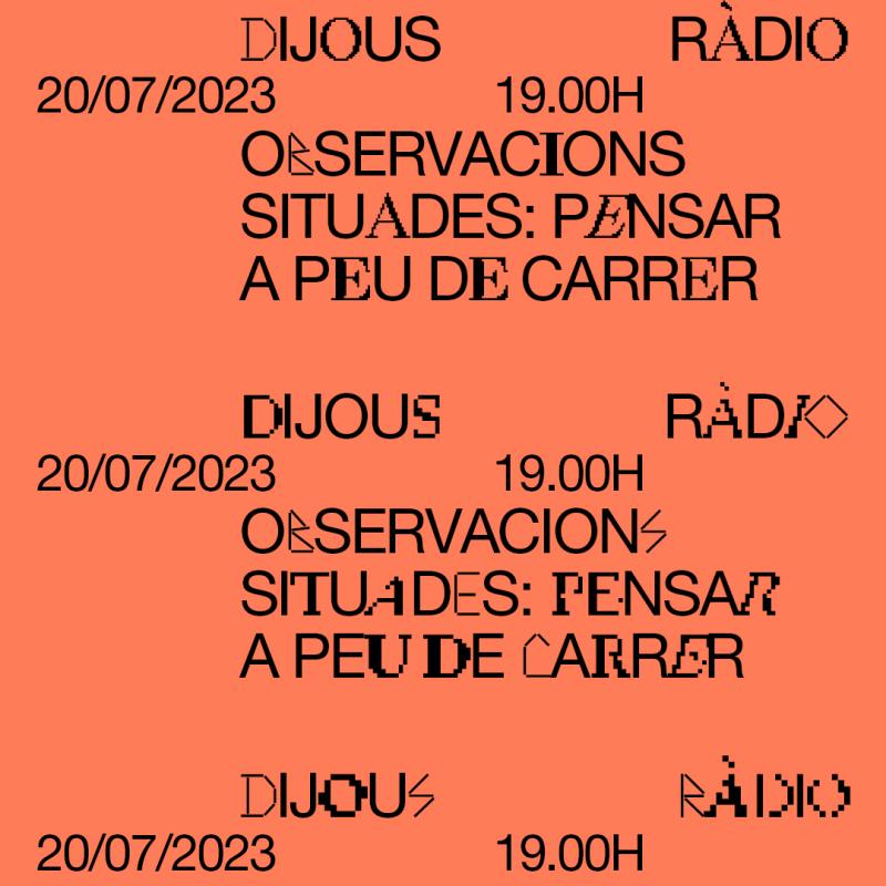 Observacions Situades: pensar a peu de carrer, amb el Gremi d’Espais i Manu Delgado